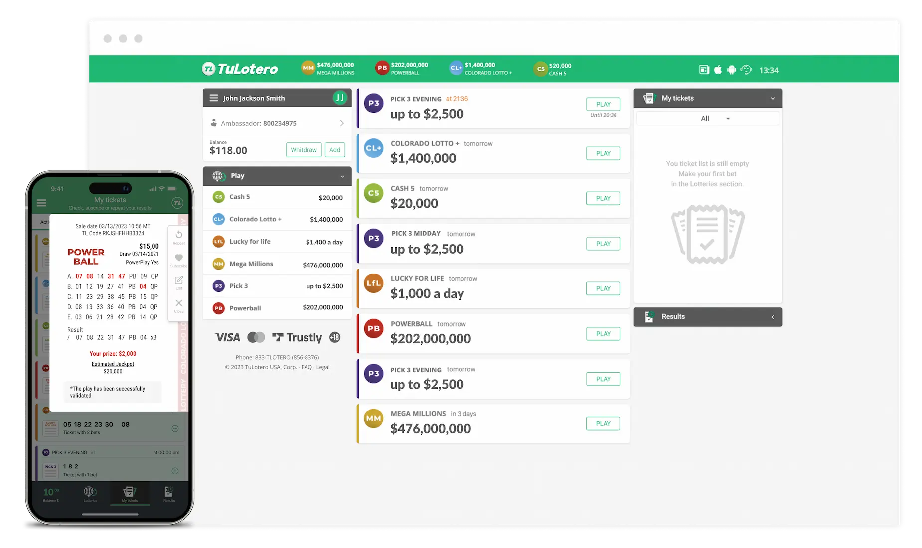 Available apps